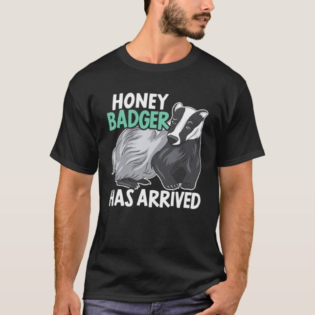 Honey Badger  Wildlife Animal Ratel  2 T-Shirt (Front)