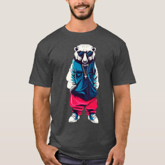 Honey badger with street style T-Shirt