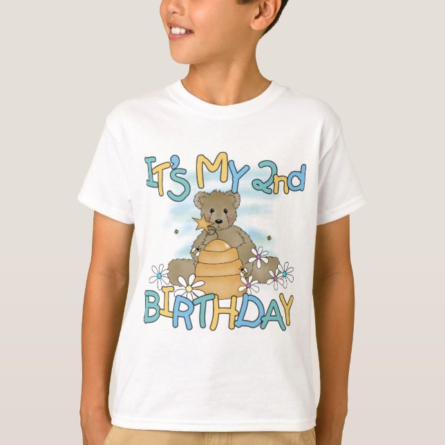 Honey Bear 2nd Birthday T-shirts and Gifts (Front)