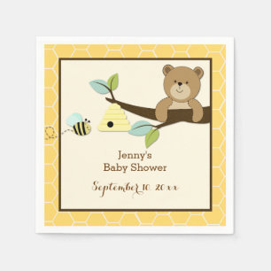 Honey Bear and Bee Customised Napkins