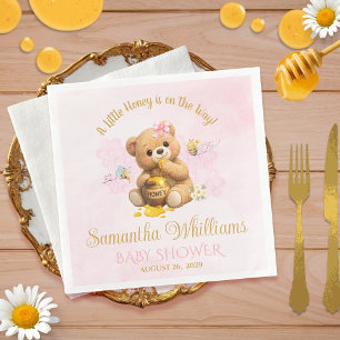 Honey Bear Baby Shower - A Little Honey Baby Showe Napkin