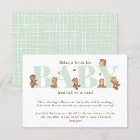 Honey Bear Book for Baby Card