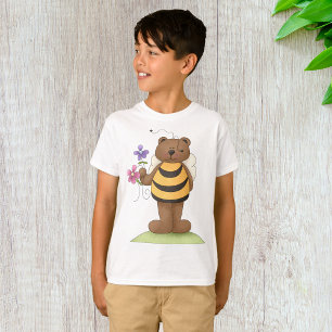 Honey Bear Holding Flowers T-Shirt