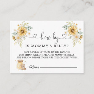 Honey Bear How Big Is Mummy's Belly Enclosure Card