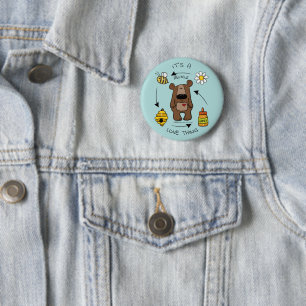Honey Bear- The Recycler 6 Cm Round Badge