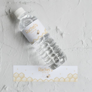 Honey Bee 1st Birthday  Water Bottle Label