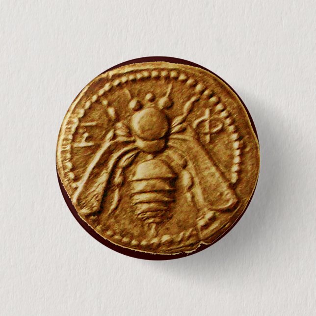 HONEY BEE 3 CM ROUND BADGE (Front)
