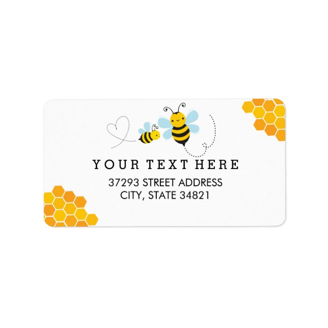 Honey Bee Address Label (Front)