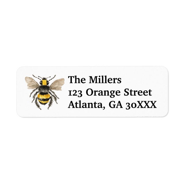 Honey Bee Address Labels (Front)