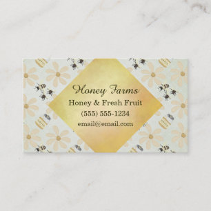 Honey Bee and Flower Business Card