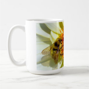 Honey bee and flower coffee mug. mug