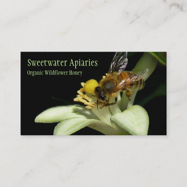 Honey Bee Apiary Business Card (Front)