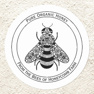 Honey Bee Apiary Classic Round Sticker