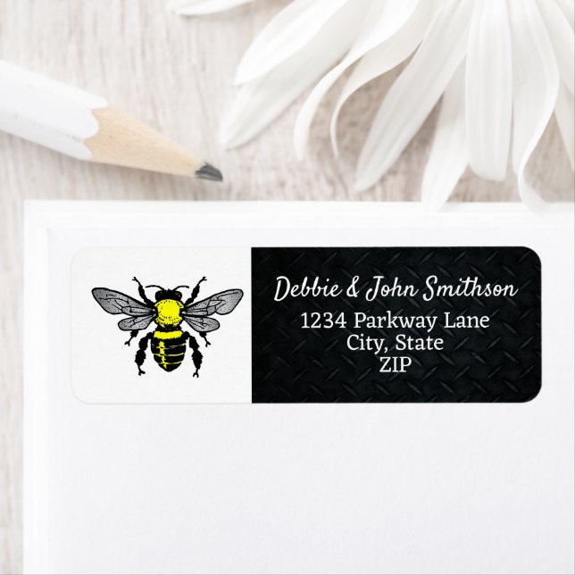 Honey Bee Apiary Hive Return Address Label (Insitu)