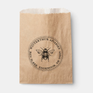 Honey Bee Apiary Product Gift Shop Bag Kraft