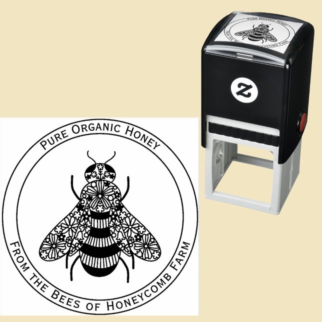 Honey Bee Apiary Self-inking Stamp (Creator Uploaded)