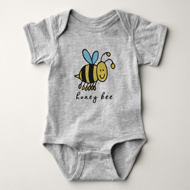 Honey Bee Baby Bodysuit or One-Piece (no base) (Front)