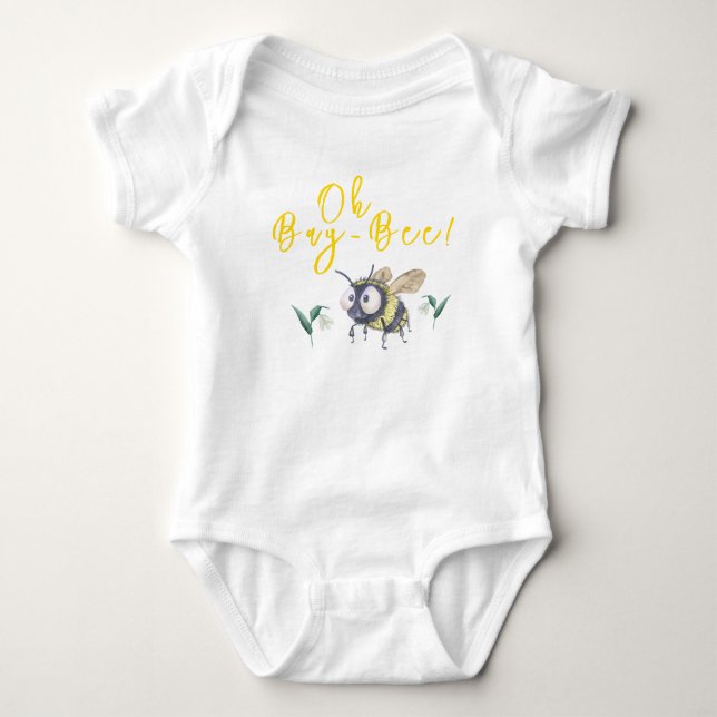 Honey Bee Baby Shower Bodysuit (Front)