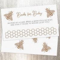 Honey Bee Baby Shower Book Request