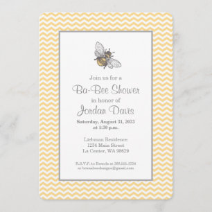 Honey Bee Baby Shower Invitation