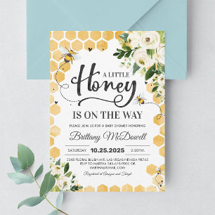 Honey Bee Baby Shower Invitation   A Little Bee