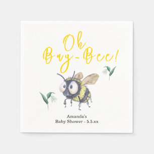 Honey Bee Baby Shower Napkin