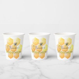 Honey Bee Baby Shower Paper Cups