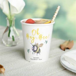 Honey Bee Baby Shower Paper Cups