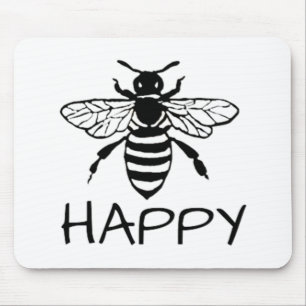 Honey Bee/ Be Happy Mouse Pad