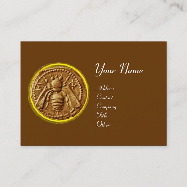 HONEY BEE ,BEEKEEPER APIARIST BUSINESS CARD (Front)