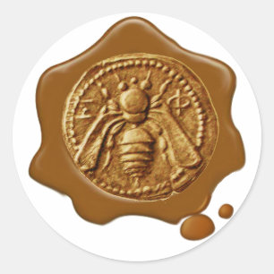 HONEY BEE,BEEKEEPER BEEKEEPING BROWN WAX SEAL