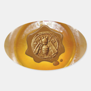 HONEY BEE,BEEKEEPER BEEKEEPING BROWN WAX SEAL