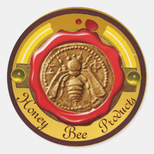 HONEY BEE / BEEKEEPER BEEKEEPING RED WAX SEAL