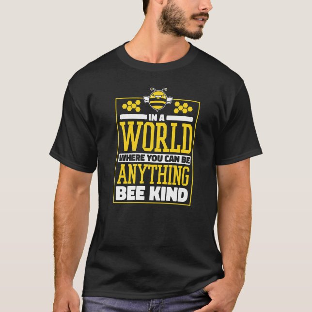 Honey Bee Beekeeper Bees Beehive T-Shirt (Front)
