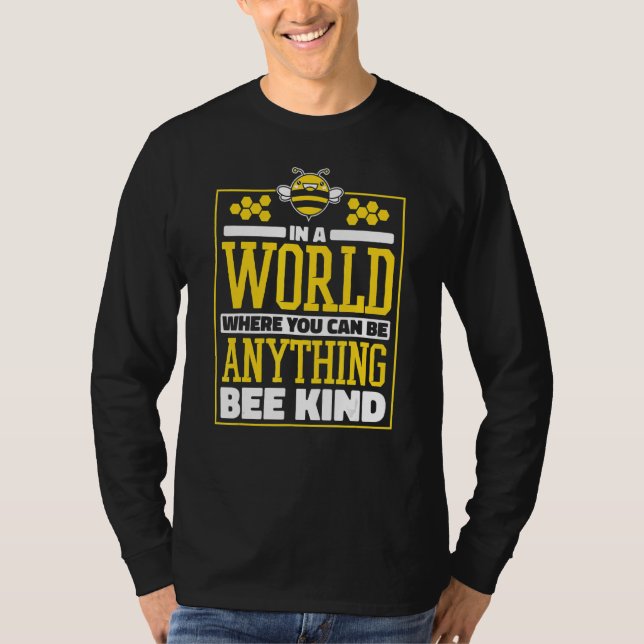 Honey Bee Beekeeper Bees Beehive T-Shirt (Front)