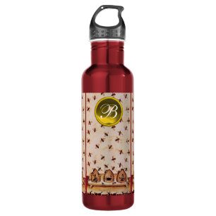 HONEY BEE ,BEEKEEPER,Gemstone Monogram 710 Ml Water Bottle