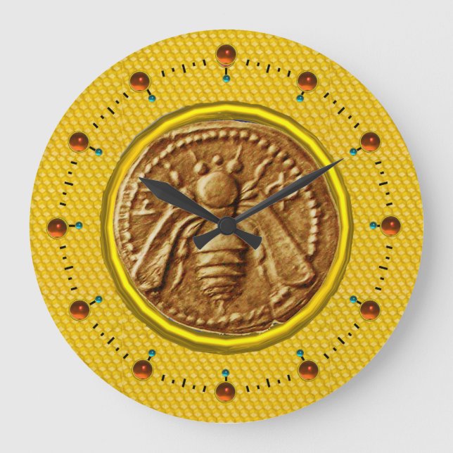 HONEY BEE ,BEEKEEPER LARGE CLOCK (Front)