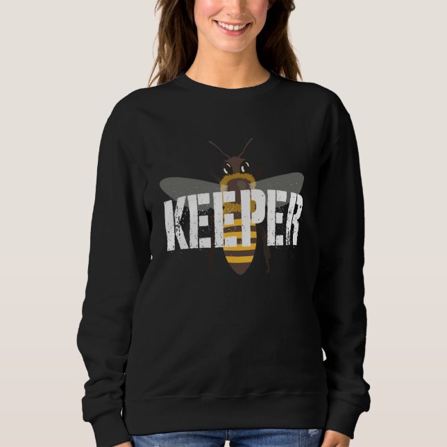 Honey Bee Beekeeping Beekeeper Design Sweatshirt (Front)