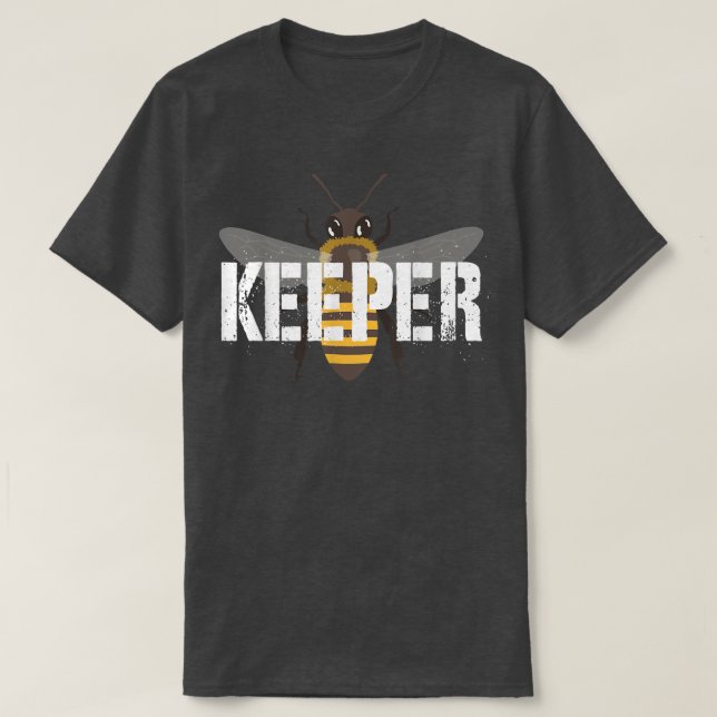 Honey Bee Beekeeping Beekeeper Design  T-Shirt (Design Front)