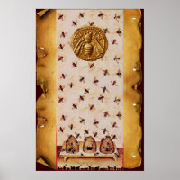 HONEY BEE ,BEEKEEPING,BEEKEEPER PARCHMENT