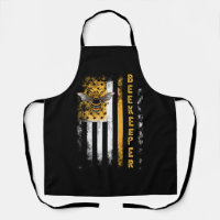 Honey Bee Beekeeping Hive Beekeeper USA Flag Indep