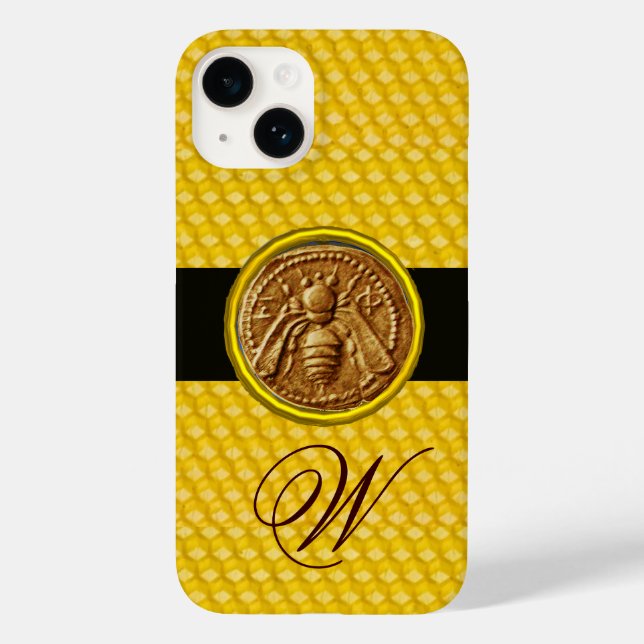 HONEY BEE, BEEKEPER MONOGRAM Case-Mate iPhone CASE (Back)