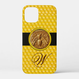 HONEY BEE, BEEKEPER MONOGRAM iPhone 12 MINI CASE