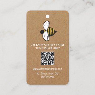 Honey Bee - Beeyard, Honey Farm Tag