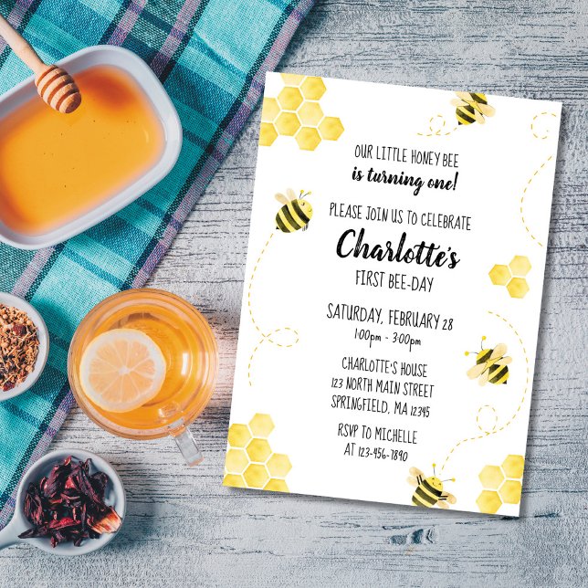 Honey Bee Birthday Invitation (Creator Uploaded)