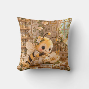 Honey Bee Botanical Paper Craft Studio Cushion