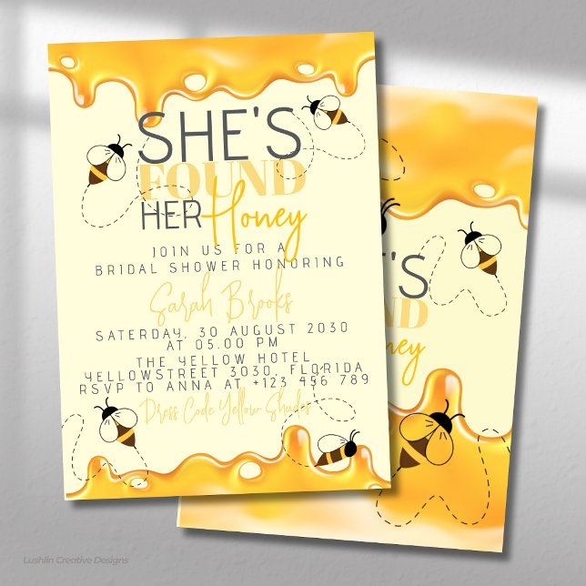Honey Bee Bridal Shower Invitation (Creator Uploaded)