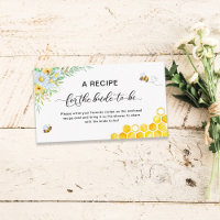 Honey Bee Bridal Shower Recipe Request