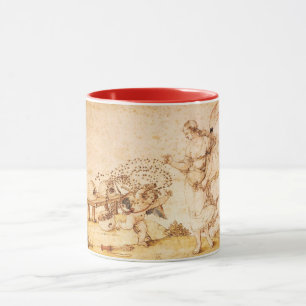 HONEY BEE BROWN WAX SEAL / Cupid the Honey Thief Mug
