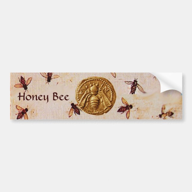 HONEY BEE BUMPER STICKER (Front)